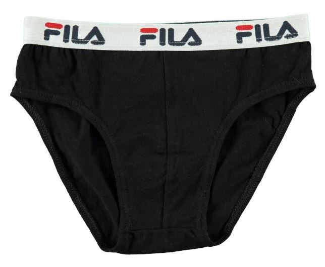 Elastische Fila Jongensslips Zwart 140-152