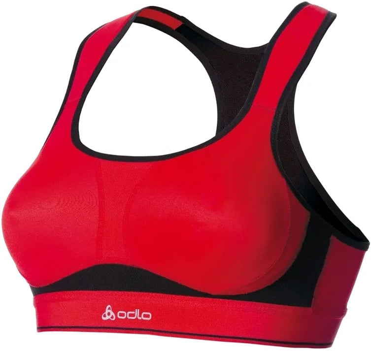 Women's Sports Bra Odlo Sport-Bh High Ultimate Red/Black 70A