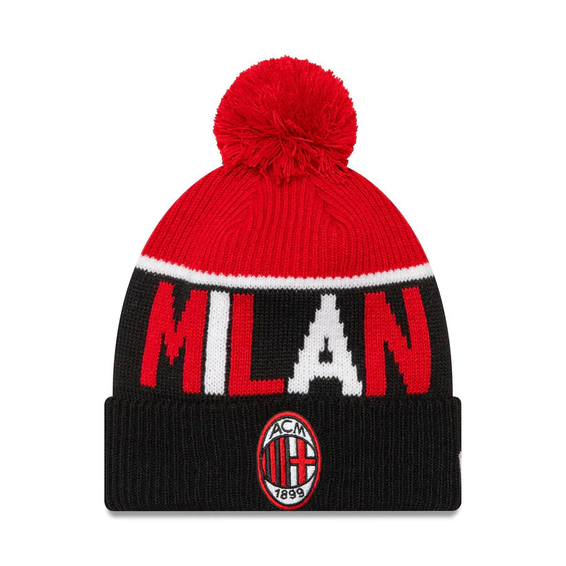 AC Milan Cappellino Sport Nero Bobble Knit