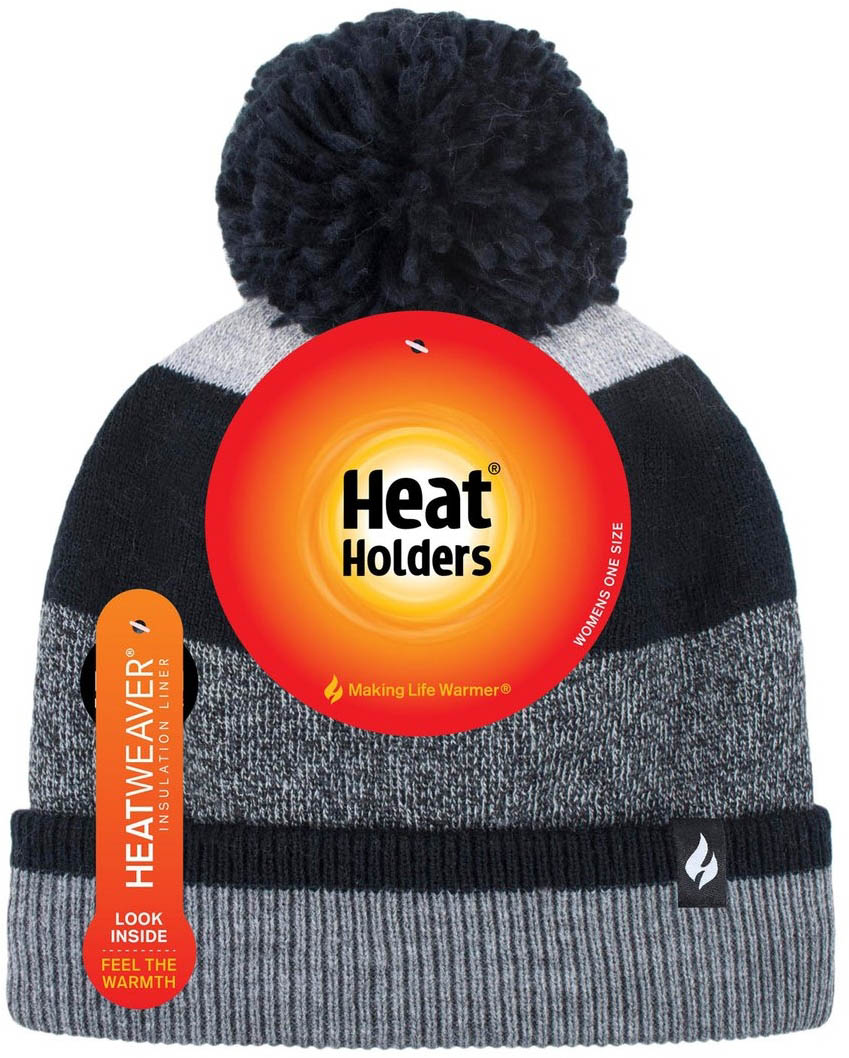 Women's Winter Hat Heat Holders Alps Black