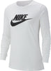 Women's T-shirt Nike Essential Icon Futura White M