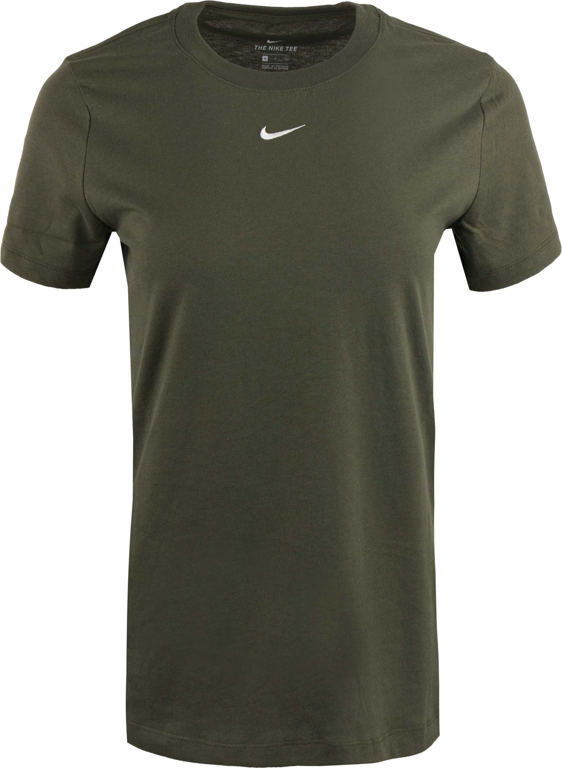 Women's T-shirt Nike Essential T-Shirt Crew Green, Xs