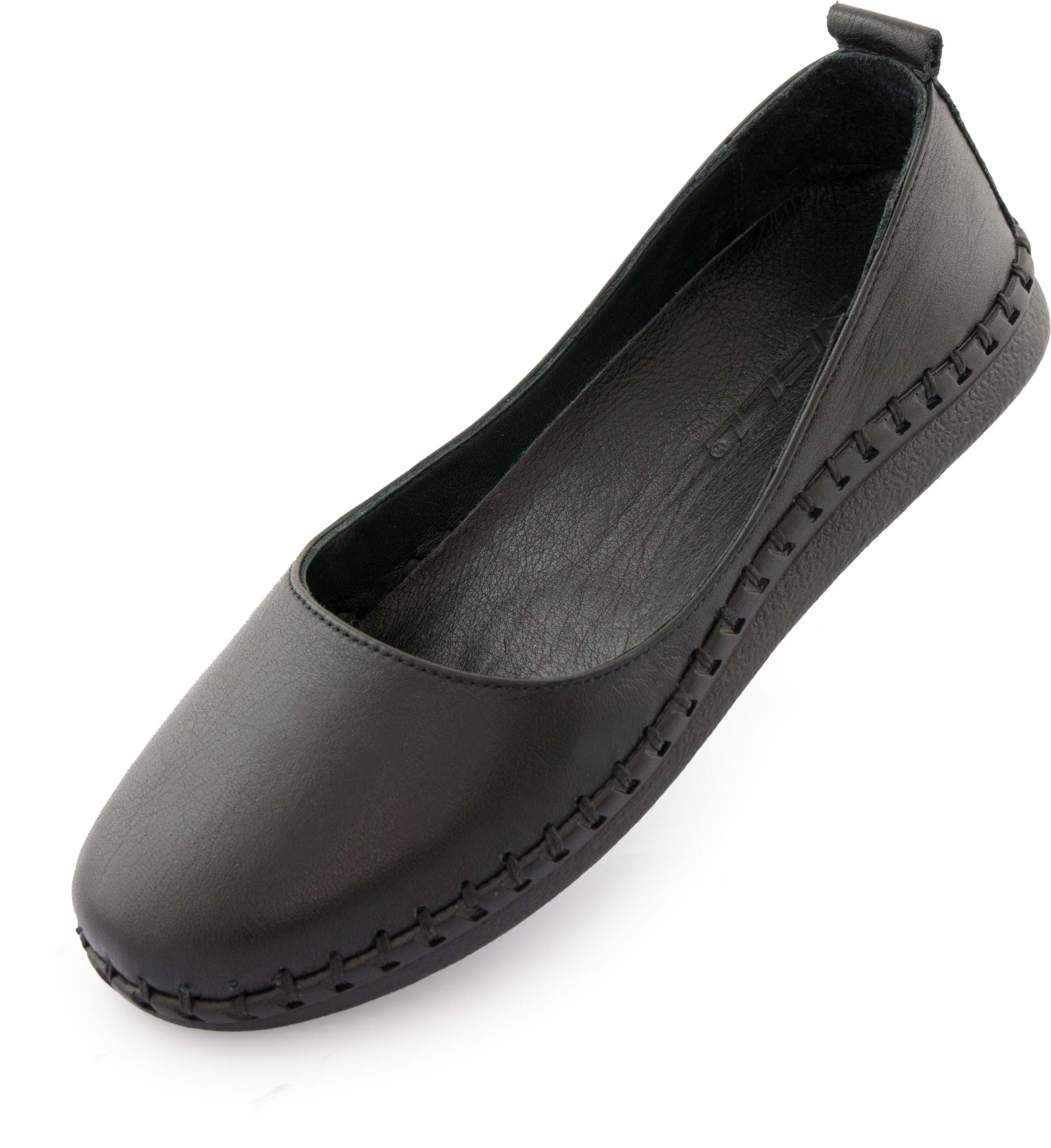 Women's Leather Ballerinas Nell Black 36