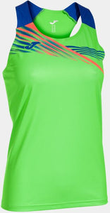 Women's Joma Elite X Tank Top Fluor Green-Royal L