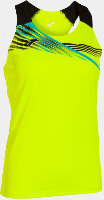 Women's Joma Elite X Tank Top Fluor Yellow-Black M