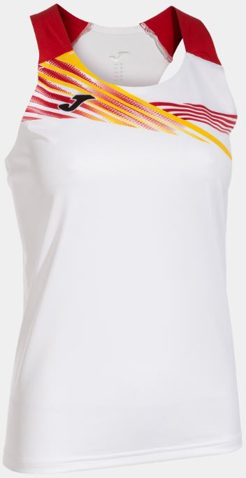 Women's Joma Elite X Tank Top White-Red L