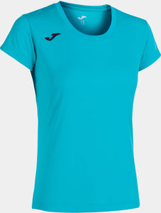 Women's T-shirt Joma Record Ii Fluor Turquoise, S