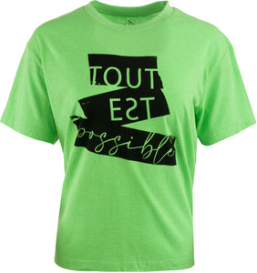 Women's T-shirt The People Rep. Minerva Green Fluo M