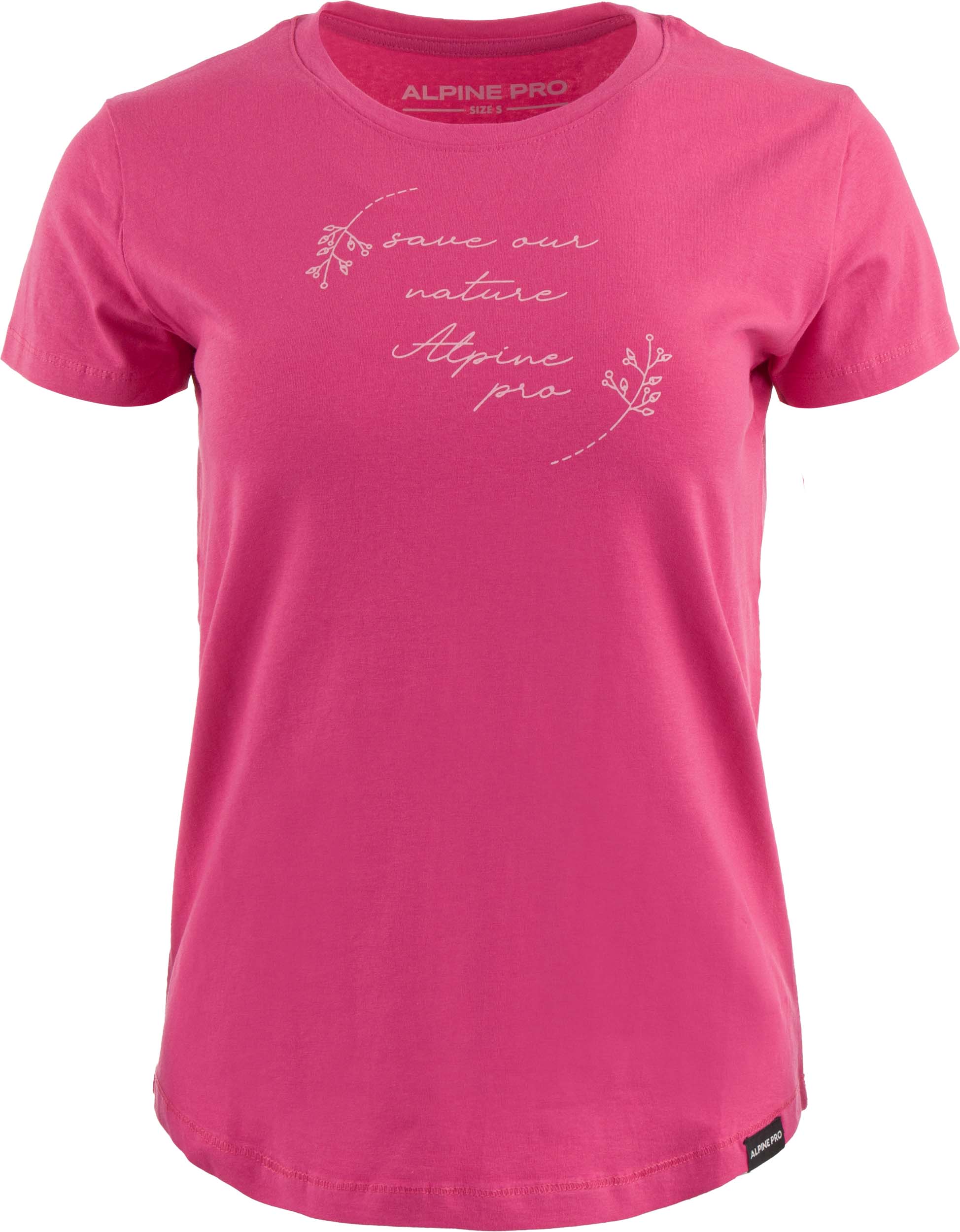 Women's T-shirt Alpine Pro Badena Pink 2Xl