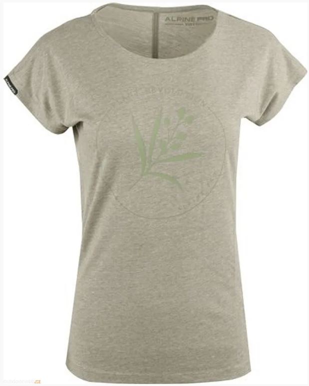 Women's T-shirt Alpine Pro Udawa Grey, S