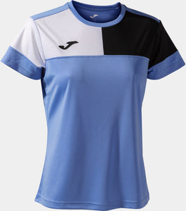 Women's T-shirt Joma Camiseta Manga Sky Blue-Black, Xs