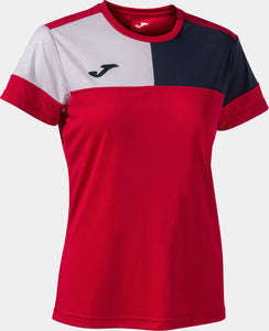 Women's T-shirt Joma Camiseta Manga Red-Navy, S