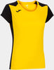 Women's T-shirt Joma Record Ii Yellow-Black L