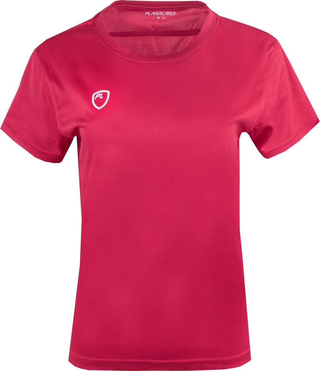 Women's Playerlayer Victory Tee Scarlet Red, Xs