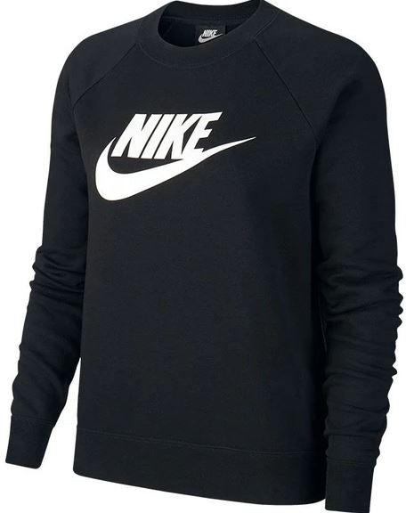Women's Sweatshirt Nike Essental Big Logo Black (Plus Size) 1X