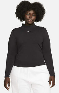 Women's T-shirt Nike Essential Long Sleeve Mock Top (Plus Size) 2X