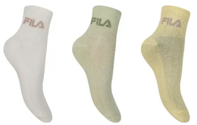 Fila 3-Pack W Quarter Ice Cream Socks 39-42