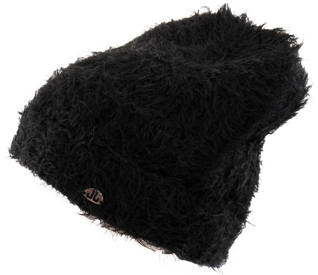 Women's Winter Cap Jail Jam Furry Hat Black,