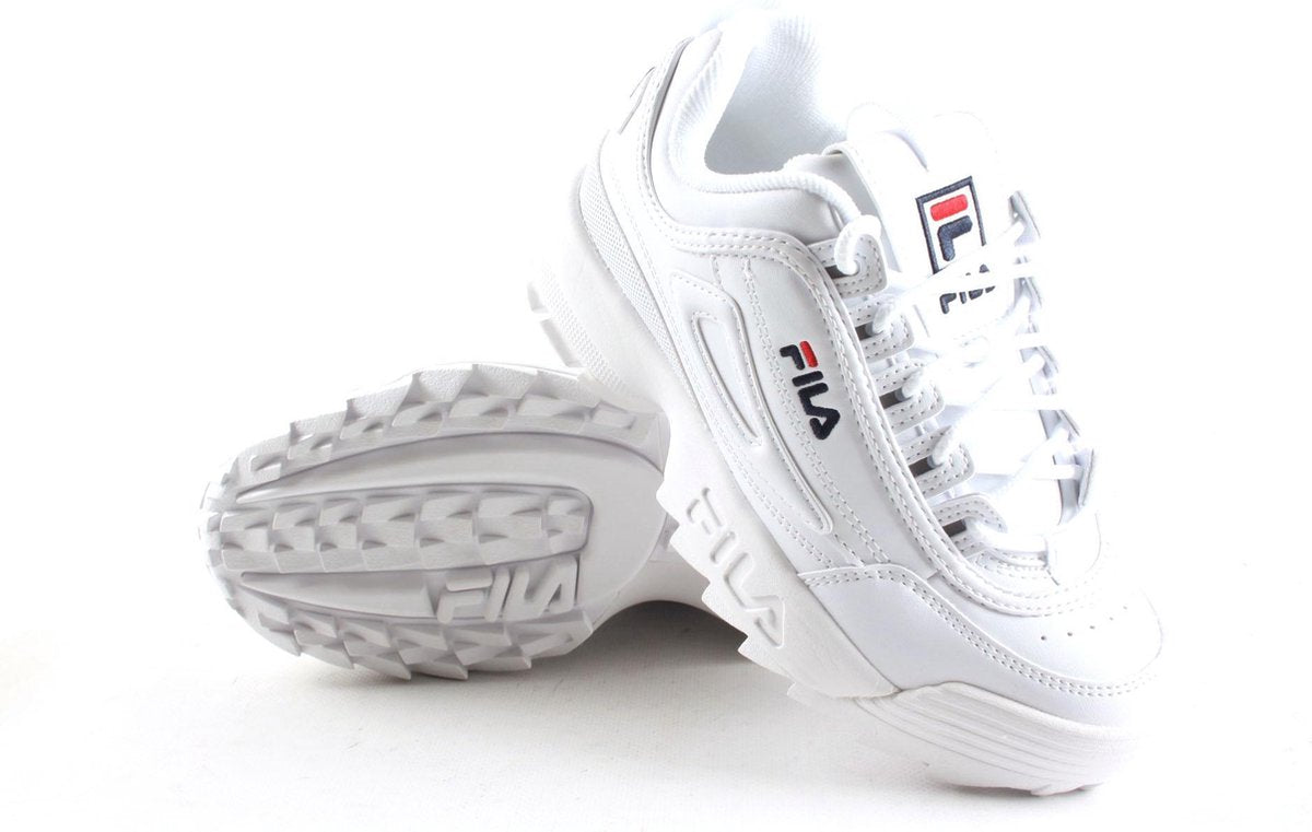 Fila Disruptor II White Navy Red Women